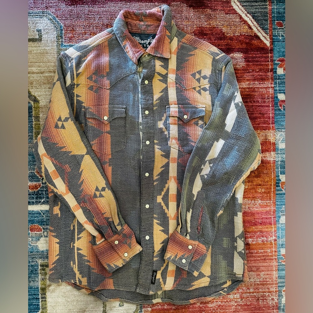 Large Wrangler Retro Jacquard Western Shirt NWOT